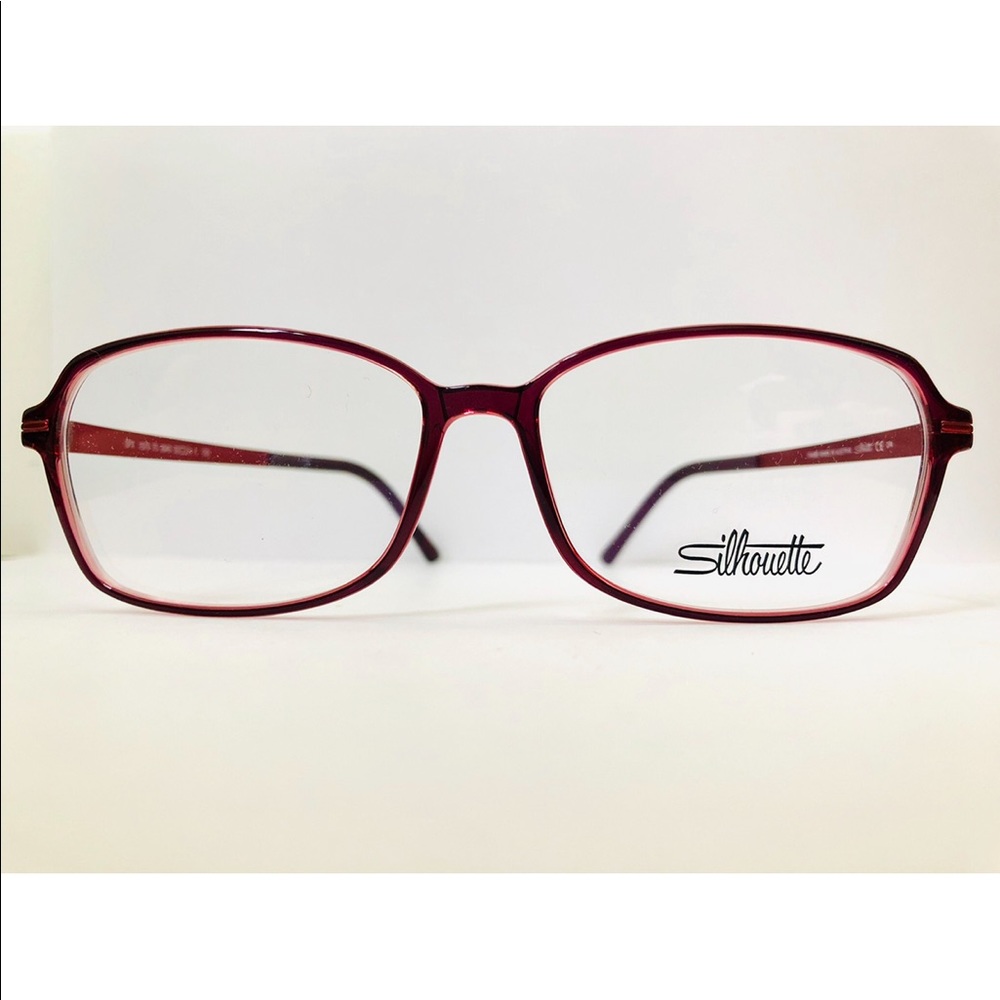 Silhouette Eyeglasses Titan Accent Full Rim Red